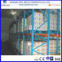 Proveedor de Nanjing almacenes de estantería de acero Push Back trasiego con bajo precio